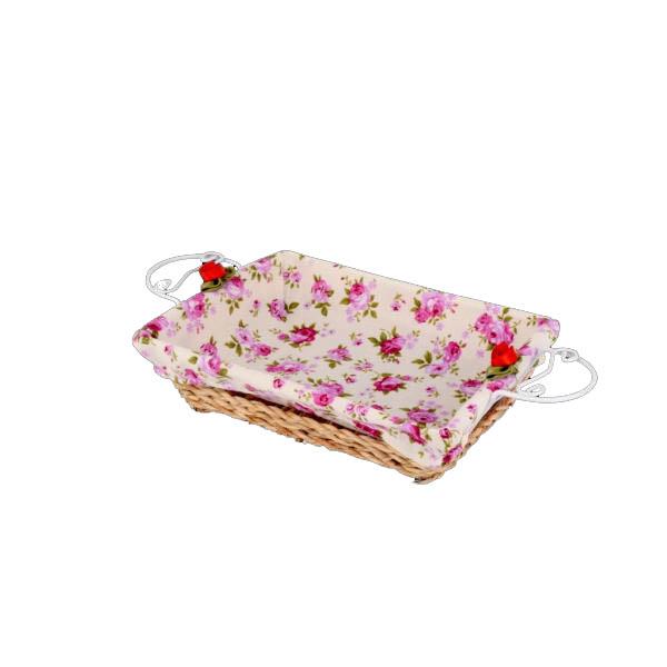 Wicker mat bread basket